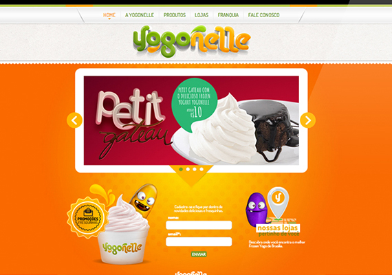 Cliente: Yogonelle | Site institucional